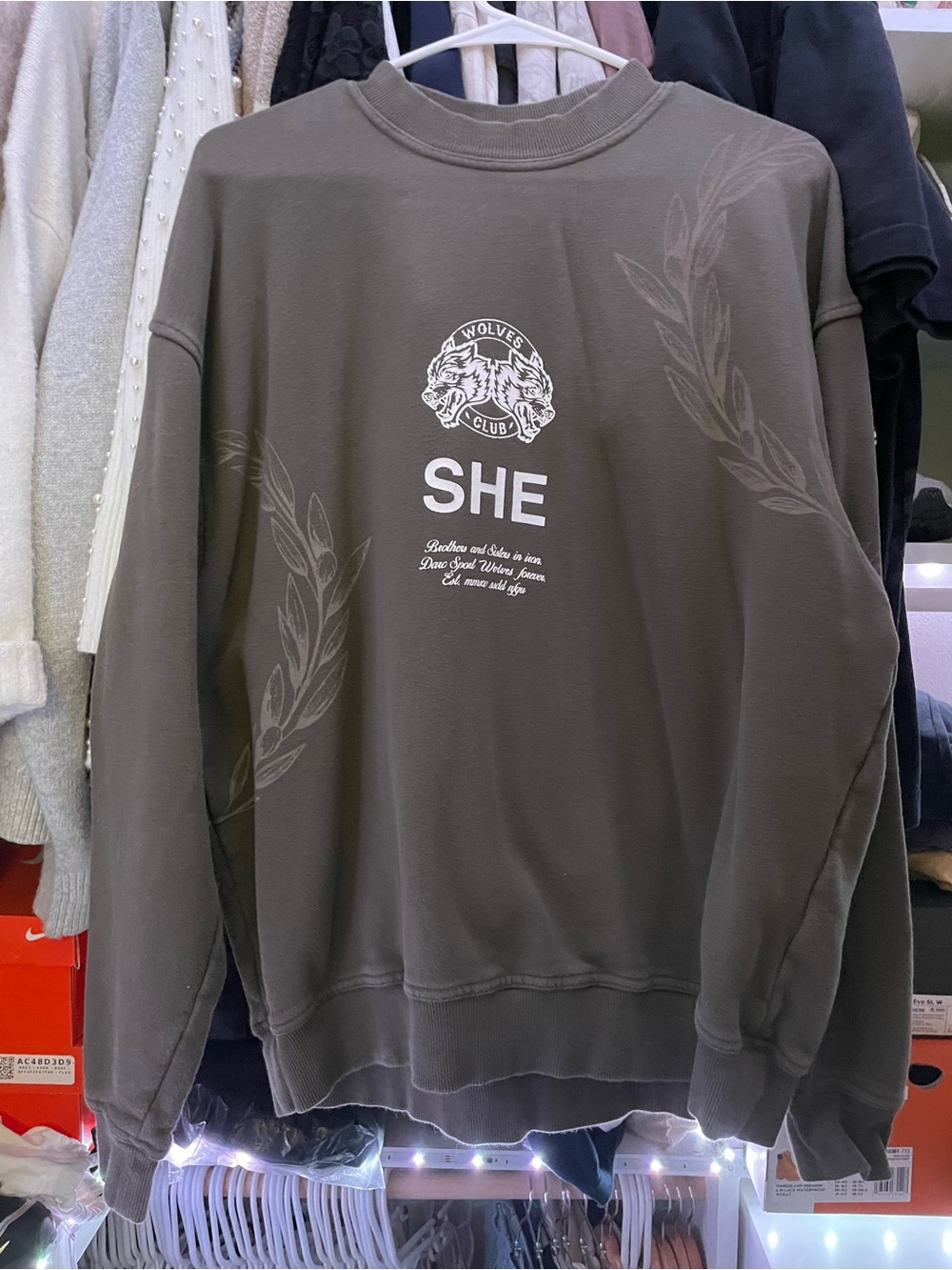 Darc Sport SHE Graphic Crewneck Sweatshirt - Brown